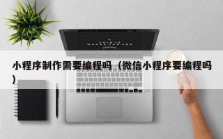 小程序制作需要编程吗（微信小程序要编程吗）